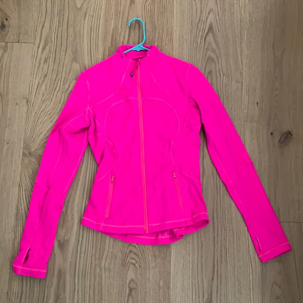 Lululemon workout jacket hot pink
